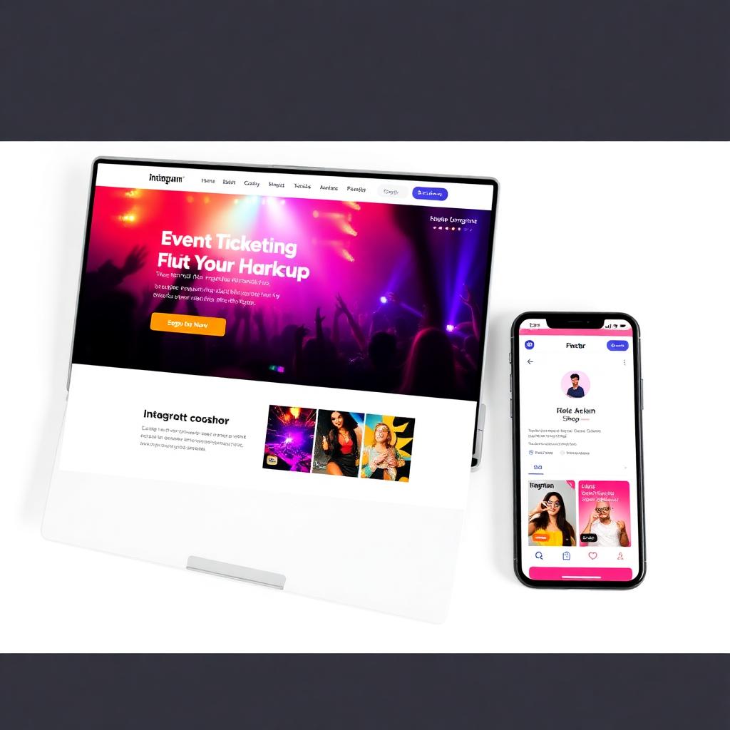 Website customizado do evento para venda de ingressos online